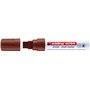 Marcador de giz líquido Edding 4090 - Ponta chanfrada - Largura da linha entre 4 e 15 mm - Odor neutro - Cor marrom