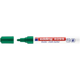 Marcador de giz líquido Edding 4095 - Ponta redonda - Espessura da linha entre 2 e 3 mm - Odor neutro - Cor verde
