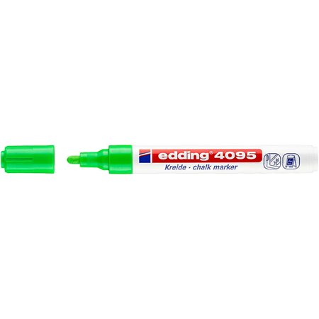Marcador de giz líquido Edding 4095 - Ponta redonda - Espessura da linha entre 2 e 3 mm - Odor neutro - Cor verde clara