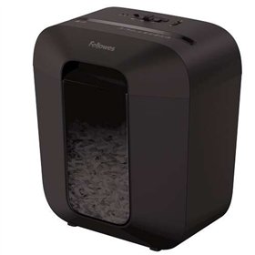 Triturador de Papel Portátil Fellowes LX25 com Corte de Partículas P-4 - Tritura até 6 Folhas - Cesto de 11,5L - Preto