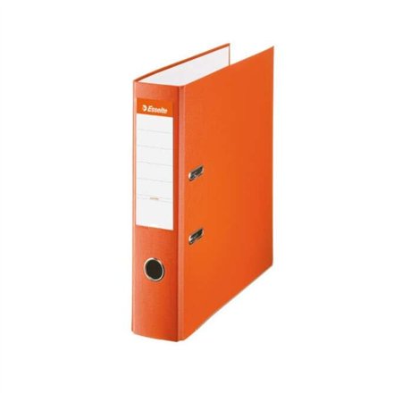 Pasta de arquivo Esselte com alavanca - Formato A4 - Lombada de 75 mm - Capacidade para 500 folhas - Laranja