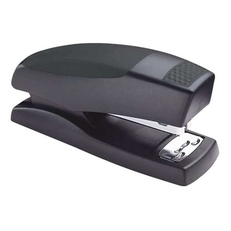 Grampeador de mesa Petrus 435 Golf - Grampeia até 30 folhas - Grampos fechados, abertos e de contato - Preto