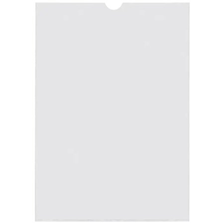 Pacote com 100 porta-crachás Esselte, 231x330mm, 190Q, 140 mícrons - PVC transparente com acabamento liso.