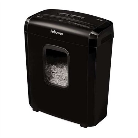 Triturador de Papel Manual Fellowes 6M Mini-Cut P-4 - Tritura até 6 folhas - Cesto de 13L - Preto