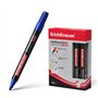 Marcador permanente Erichkrause P-200 - Ponta redonda - Resistente à água e aos raios UV - Azul