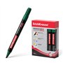 Marcador permanente Erichkrause P-300 - Ponta chanfrada - Resistente à água e aos raios UV - Verde