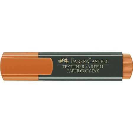 Marcador de texto fluorescente Faber-Castell Textliner 48 - Ponta chanfrada - Espessura da linha entre 1,2 mm e 5 mm - Tinta à b