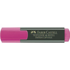 Caneta Marcadora Fluorescente Faber-Castell Textliner 48 - Ponta Chanfrada - Espessura da Linha entre 1,2 mm e 5 mm - Tinta à Ba