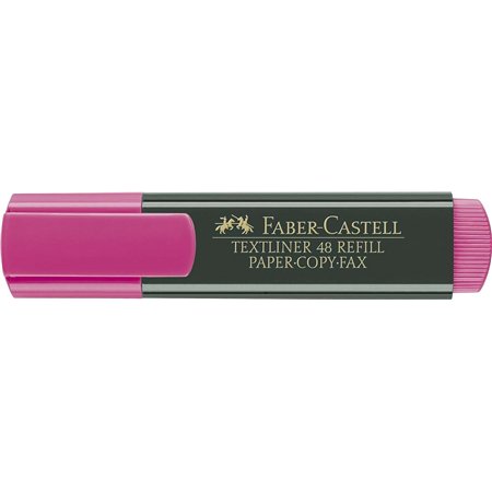 Caneta Marcadora Fluorescente Faber-Castell Textliner 48 - Ponta Chanfrada - Espessura da Linha entre 1,2 mm e 5 mm - Tinta à Ba