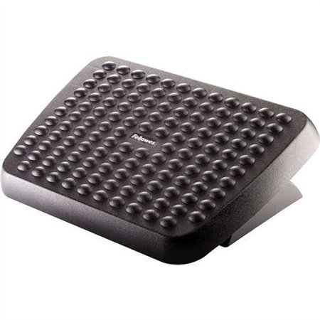 Apoio para os pés ergonômico e ajustável Fellowes - Superfície com função de massagem - 2 ajustes de altura - Preto