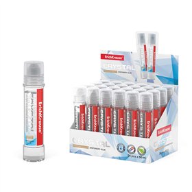 Cola de escritório Erichkrause Crystal - Alta transparência - Aplicador de silicone macio - Atóxica - Resistente ao frio - Trans