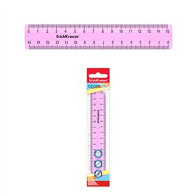 Régua para Bolo Erichkrause - 15cm - Rosa - Saco de Polietileno