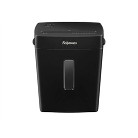 Triturador de Papel Portátil Fellowes P-42C, Corte de Partículas P-4 - Tritura até 8 Folhas - Capacidade do Cesto de 15L - Preto