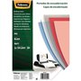 Pacote com 100 capas de encadernação Fellowes tamanho A4 em PVC - 180 mícrons - Acabamento de alta qualidade - Pretas