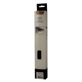 Pacote com 100 espirais metálicas Fellowes de 14 mm - até 100 páginas - pretas