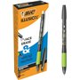 Caneta Esferográfica Apagável Bic Illusions - Ponta Média de 0,7 mm - Empunhadura Emborrachada - Recarregável - Preta