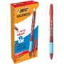 Caneta Esferográfica Apagável Bic Illusions - Ponta Média de 0,7 mm - Empunhadura Emborrachada - Recarregável - Vermelha