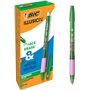 Caneta Esferográfica Apagável Bic Illusions - Ponta Média de 0,7 mm - Empunhadura Emborrachada - Recarregável - Verde
