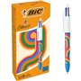 Caneta Esferográfica Retrátil Bic Decors Lines - Ponta Média de 1,0 mm - Tinta à Base de Óleo - 4 Cores