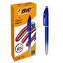 Caneta Esferográfica Retrátil Bic 4 Cores Azul Gradiente Suave - Ponta Média de 1,0 mm - Escrita 40% mais suave - 4 cores