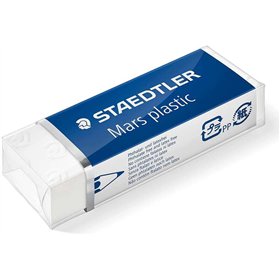 Borracha Staedtler Mars Plastic 526 50 - Plástico - Alta Precisão - Branca