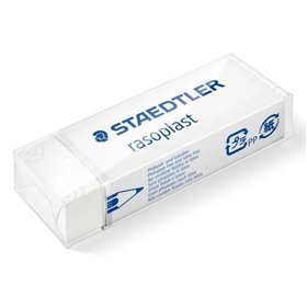Borracha Staedtler Rasoplast 526 B20 - Apagamento de alta qualidade - Resíduos mínimos - Branca