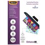 Pacote com 25 envelopes de laminação brilhantes Fellowes, tamanho A4 - 80 mícrons - Alta qualidade - Transparentes