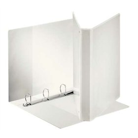 Esselte Kangaroo Plus A4 4 argolas 25mm Pasta Canguru - Capacidade para 230 folhas A4 (80 g/m²) - Branco