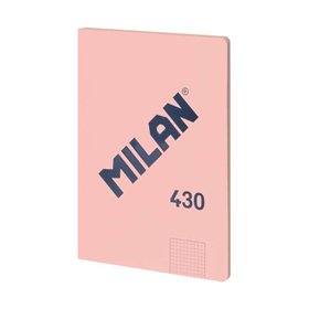 Caderno Colado Milan Série 1918, Formato A4, Quadriculado 5x5mm - 48 Folhas de Papel 95 g/m² - Microperfurado - Capa Flexível - 