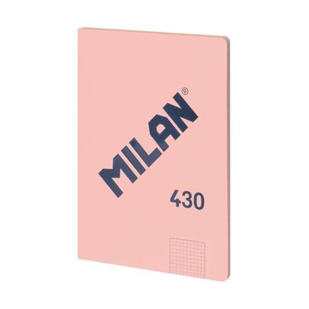 Caderno Colado Milan Série 1918, Formato A4, Quadriculado 5x5mm - 48 Folhas de Papel 95 g/m² - Microperfurado - Capa Flexível - 