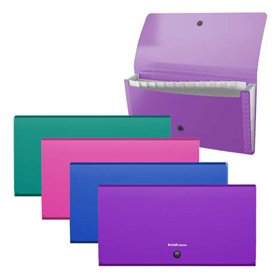 Pastas Erichkrause Matt Vivid - 12 unidades - Tamanhos disponíveis - Cores sortidas