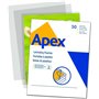 Pacote com 100 folhas de laminação A3 Fellowes Apex - 125 mícrons - Acabamento de alta qualidade - Transparentes