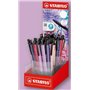 Suporte para canetas retráteis Stabilo Pointball Naturecolors Wildflower com 38 unidades - Espessura da linha de 0,5 mm - Fabric