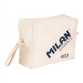 Nécessaire Milan Serie 1918 Giant 403 de grande capacidade - Tamanho 27x20x11cm - 2 compartimentos internos - Fecho com zíper - 