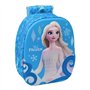 Mochila Safta Frozen 3D - Luzes LED - Porta-garrafa - Alças de ombro acolchoadas - Alça superior - 8,64L - 270x100x330mm - Azul