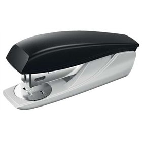 Grampeador de mesa Petrus 210 - Grampeia até 25 folhas - Removedor de grampos integrado - Abre, fecha e vibra - Preto