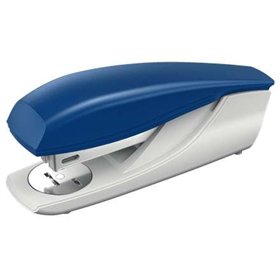 Grampeador de mesa Petrus 235 - Grampeia até 30 folhas - Removedor de grampos integrado - Grampeamento aberto e fechado - Azul