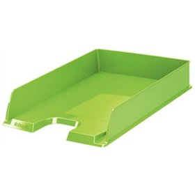 Bandeja para documentos Esselte Europost Vivida - Formato vertical - A4 - Espaço para etiqueta de identificação - Verde
