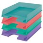 Bandejas para documentos Esselte Colour'Breeze - Formato A4 vertical - Espaço para etiqueta de identificação - Cores sortidas