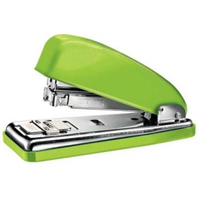 Grampeador de metal Petrus 226 WOW + Caixa com 200 grampos - Até 30 folhas - Grampos de fechamento, abertura e toque - Verde met