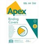 Pacote com 100 capas de encadernação Fellowes Apex em PVC tamanho A4 - 180 mícrons - Muito duráveis - Transparentes
