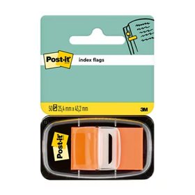 Dispensador de marcadores Post-it com 50 unidades reposicionáveis, 25,4 x 43,2 mm - Forte adesão - Para marcar, indicar ou desta