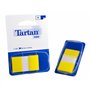 Conjunto de 12 dispensadores de 50 marcadores reposicionáveis em tartan - 25x43mm - Amarelo