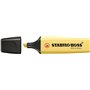 Marcador fluorescente pastel Stabilo Boss 70 - Espessura da linha de 2 a 5 mm - Recarregável - Tinta à base de água - Amarelo cr