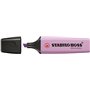 Marcador fluorescente pastel Stabilo Boss 70 - Espessura da linha de 2 a 5 mm - Recarregável - Tinta à base de água - Cor violet