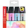 Stabilo Boss 70 Pastel - Conjunto com 4 Marcadores Fluorescentes - Espessura da Linha entre 2 e 5 mm - Recarregáveis - Tinta à B