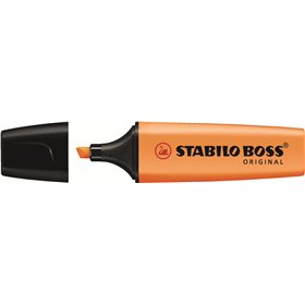 Marcador de texto fluorescente Stabilo Boss 70 - Espessura da linha de 2 a 5 mm - Recarregável - Tinta à base de água - Laranja 