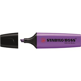 Marcador de texto fluorescente Stabilo Boss 70 - Espessura da linha: 2-5 mm - Recarregável - Tinta à base de água - Violeta fluo