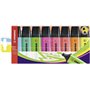 Stabilo Boss 70 - Pacote com 8 Marcadores Fluorescentes - Espessura da Linha entre 2 e 5 mm - Recarregáveis - Tinta à Base de Ág