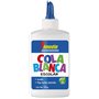 Cola escolar branca Imedio 125g - Sem solventes - Frasco flexível ideal para crianças - Com espátula integrada